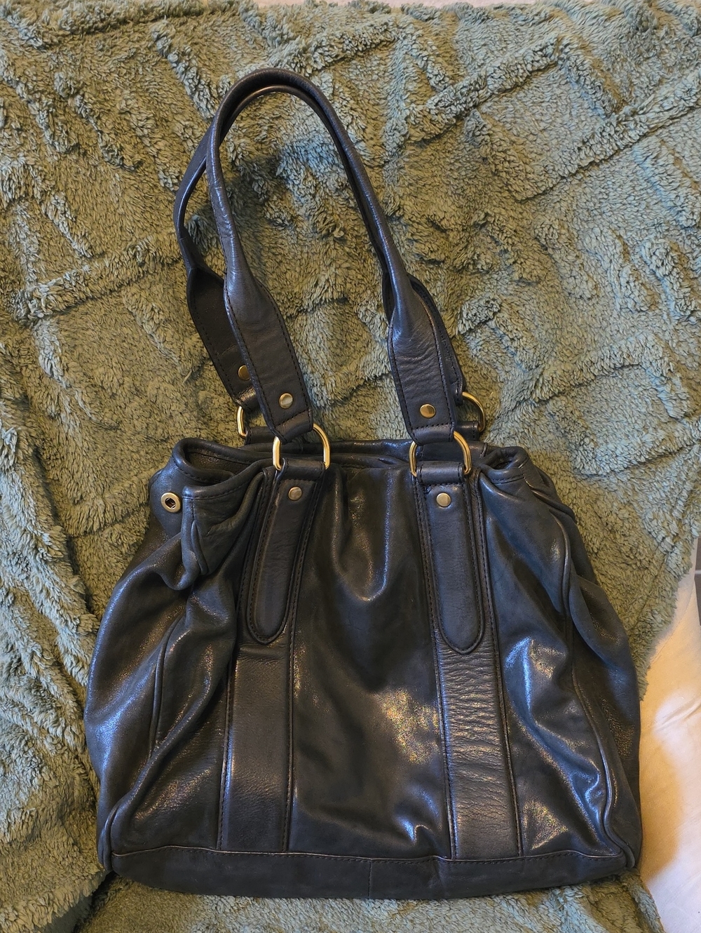 Liebeskind Leather Shoulder Tote Bag - Black